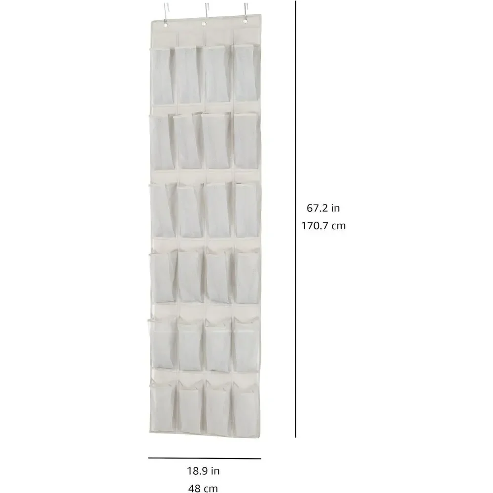TRUELIVING 24 Medium Mesh Pocket Door Hanging Shoe Organizer